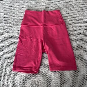 Hot pink athleta biker shorts, size xxs